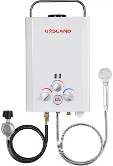 GASLAND BE158 1.58GPM– Best Portable Gas Tankless Heater